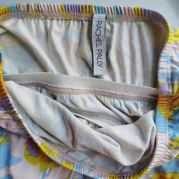 Rachel Pally strapless jumpsuit,pink With yellow flowers,pockets,modal,sz XS. - Picture 15 of 16